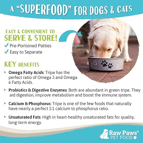 frozen raw green tripe for dogs