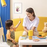 CHERRY CHEERS Family Handprint Kit DIY Frame Non-Toxic Paints Transparent Sheets view 3