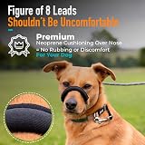 Total Pet Figure of 8 Dog Lead Small/Medium Grey Anti Pull Padding Nose view 3