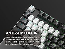 Ranked Rubber Keycap Set | Double Shot Translucent