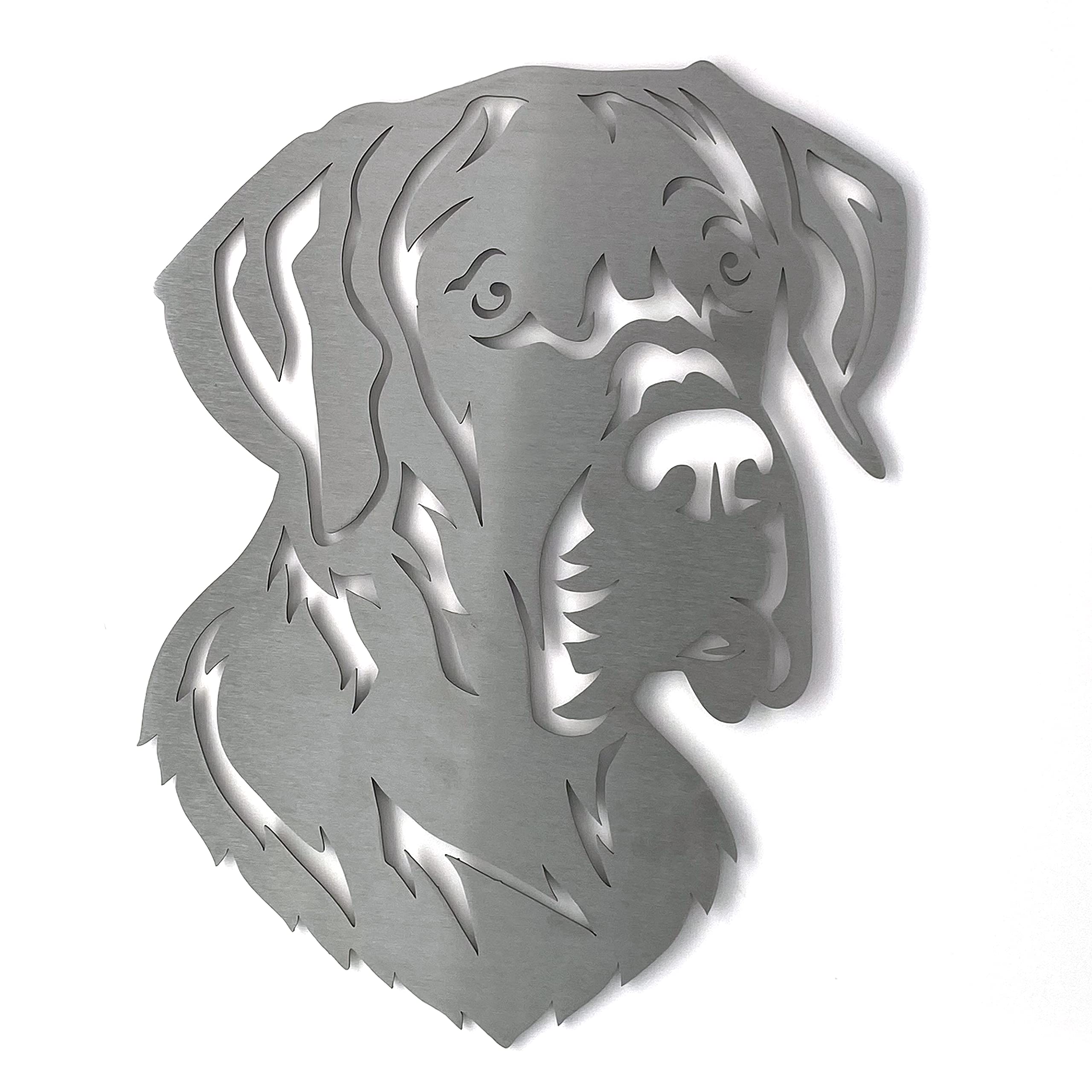 Image Industry Great Dane Dog Garden Art Sculpture/Garden Ornament/Rusty Metal Dog/Metal Garden Sculpture/Metal Art (Small 220mm x 261mm)