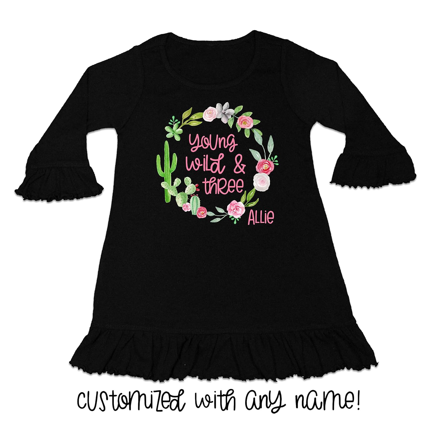 young wild and three dress