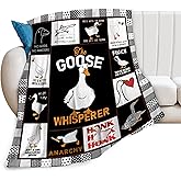 Funny Goose Soft Cozy Cute Plush Throw Blanket - Warm Lightweight Flannel Fleece Bedding - Goose Stuff Animal Decor - Gifts for Lovers, Girls, Kids, Adults, Women - 40"x50"