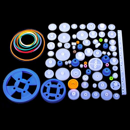 Amazon Quimat 歯車 80個 プラスチック ギア パック ウォーム ブレーキ ラック おもちゃ 車 修理 Diyパーツ Qy16 ラジコン ドローン 通販