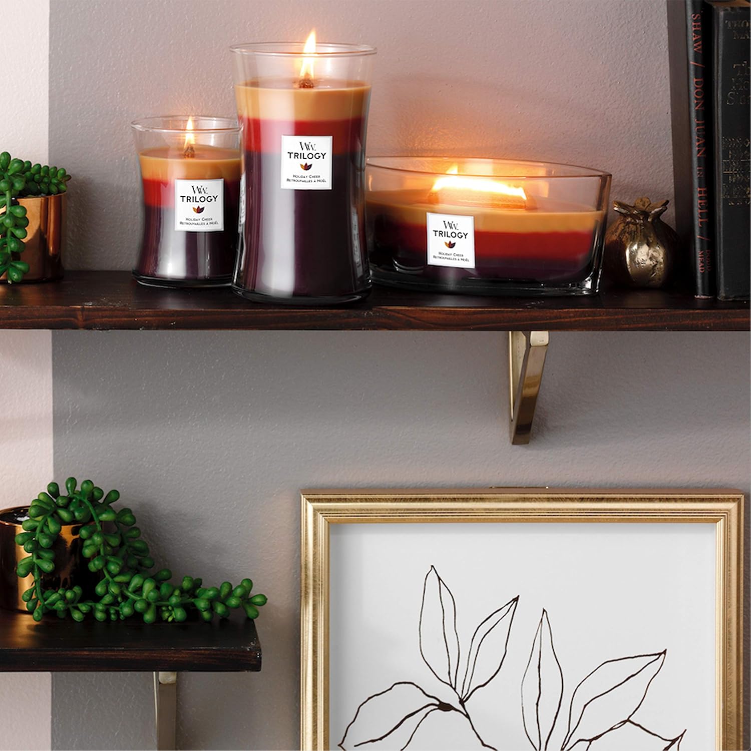 WoodWick Medium Hourglass Trilogy Scented Candle with Crackling Wick