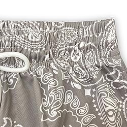 DIOTSR Mens Paisley Graphic Shorts Casual