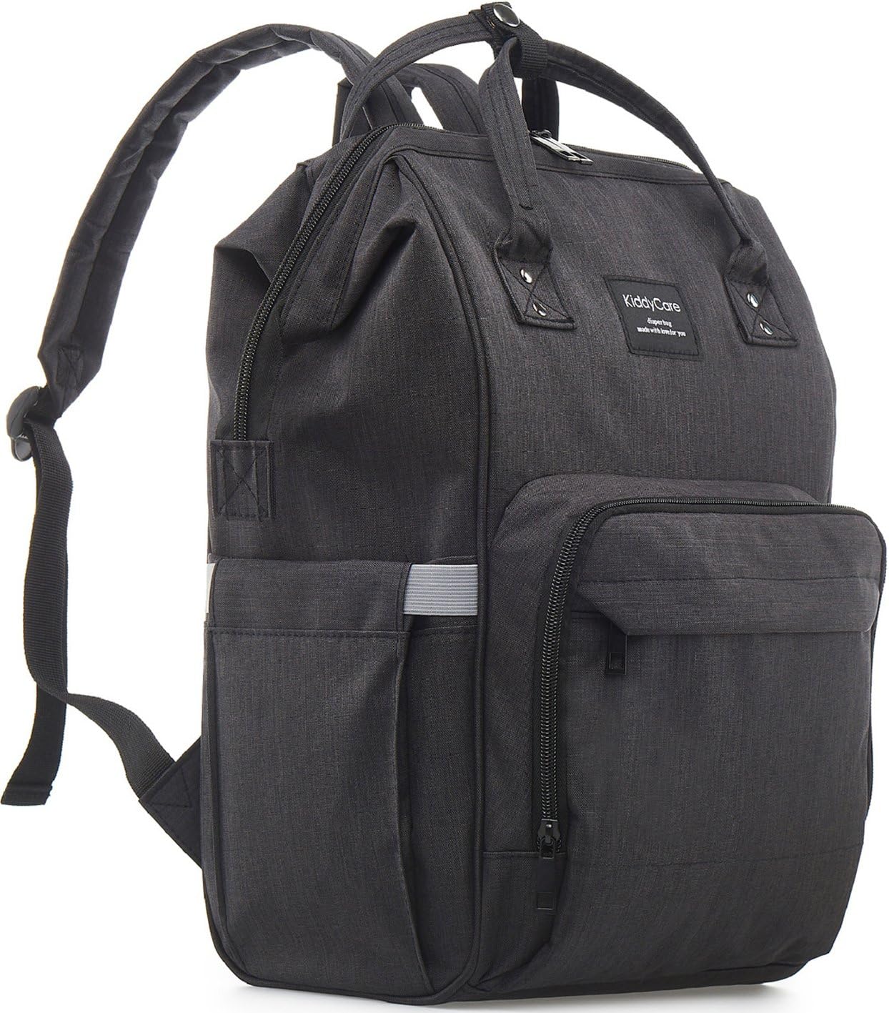 KiddyCare Diaper Bag Backpack, Multi-Function Waterproof Maternity Nappy Bags for Travel with Baby, Large Capacity, Durable and Stylish, Black