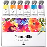 MaimeriBlu, Jeannie Dickson Artist Set, Watercolor Paint, 12ml, 6 Tubes &ndash; Professional Watercolor Painting Supplies