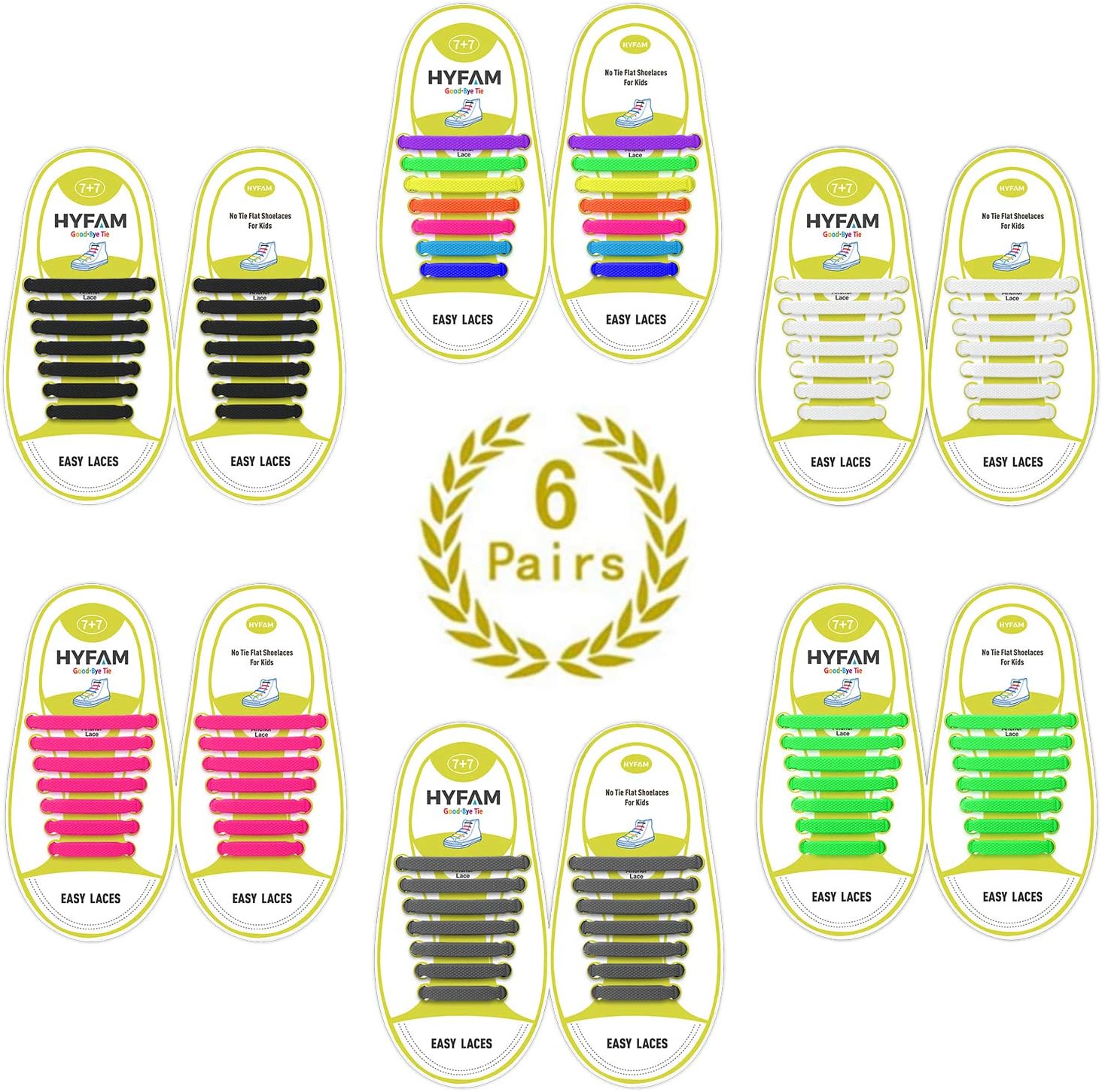 No Tie Shoelaces for Kids/Adults, Waterproof Elastic Silicone Tieless ShoeLaces for Sneakers Board Shoes Casual Shoes
