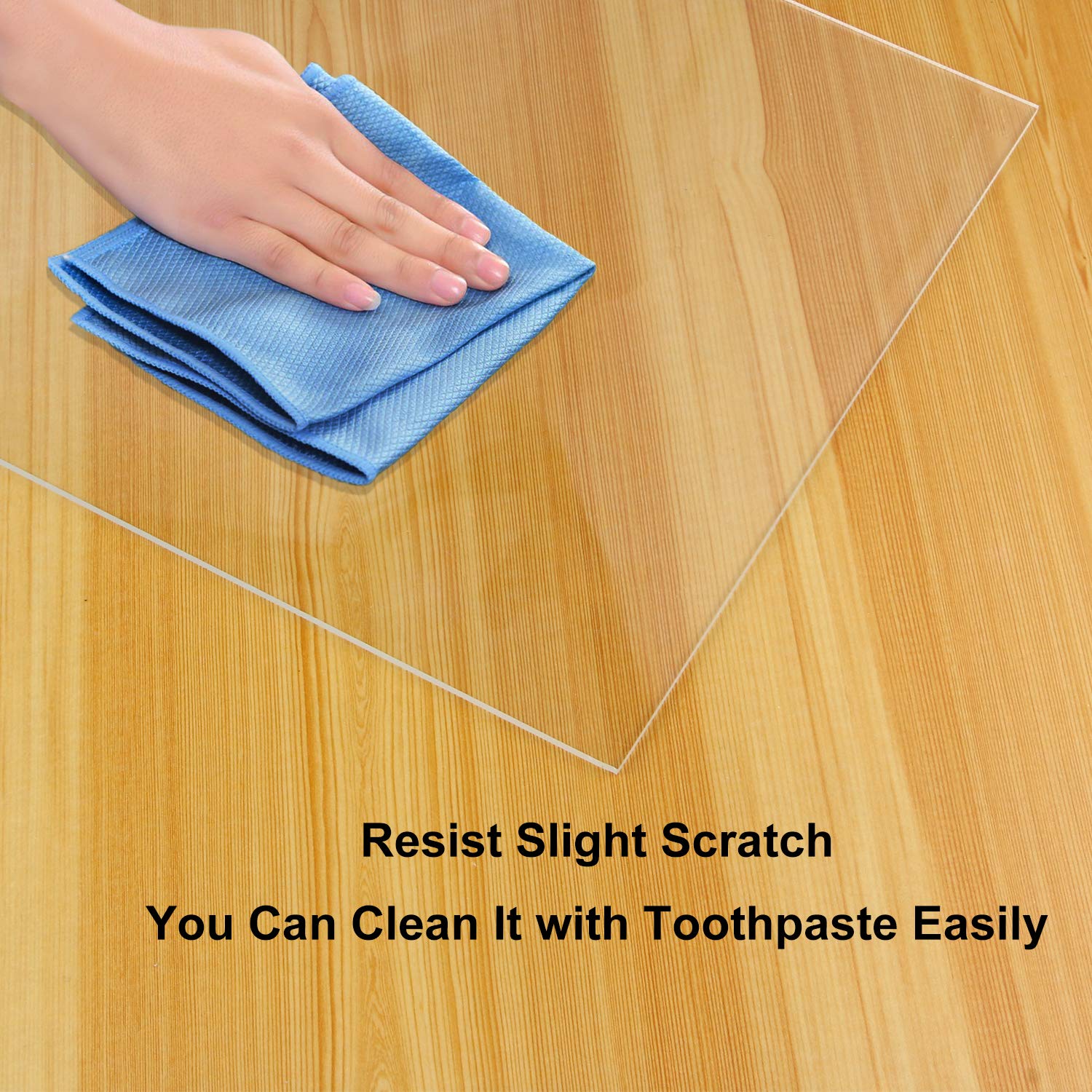 YSTIME 8" x 12" Clear Acrylic Sheet Plexiglass