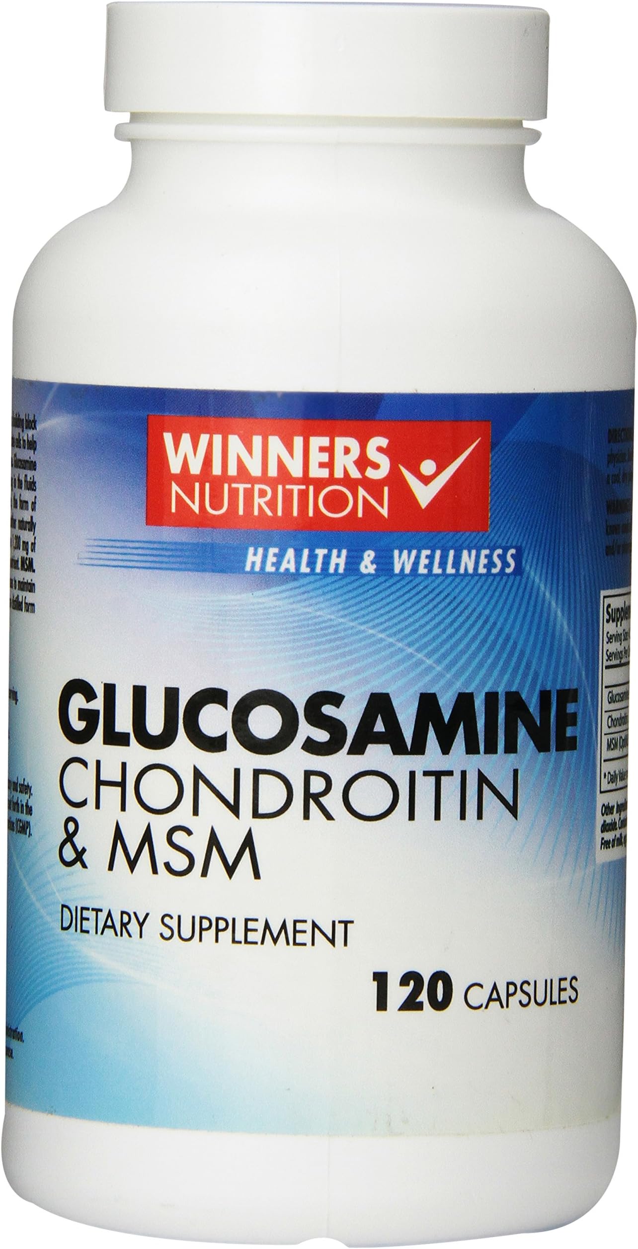 Best Glucosamine Chondroitin MSM Supplements for Joint Pain Relief from Back Pain, etc. - Has 1500mg Glucosamine, 1200mg Chondroitin, 1000mg MSM - Helps Improve Knee, Hip, Shoulder Mobility - Maintains Strong & Healthy Bones - 120 Pills