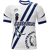 ARZA Men’s Guatemala Fan Soccer Jersey – Blue or White Short Sleeve Polyester Shirt
