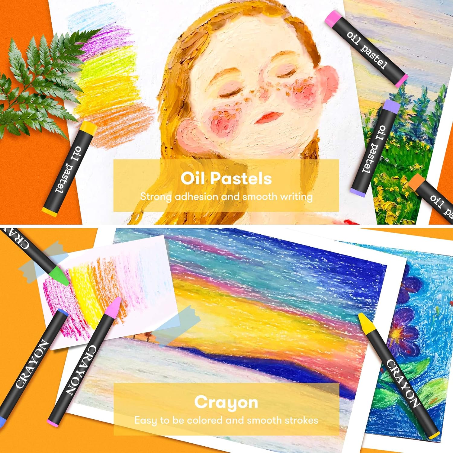 Art Supplies, iBayam 150-Pack Deluxe Wooden Art Set Crafts Drawing Painting Kit with 1 Coloring Book, 2 Sketch Pads, Creative Gift Box for Adults Artist Beginners Kids Girls Boys 5 6 7 8 9 10 11 12