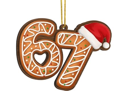 67 Meme Funny Christmas Ornaments 2025, 6 7 Orn...