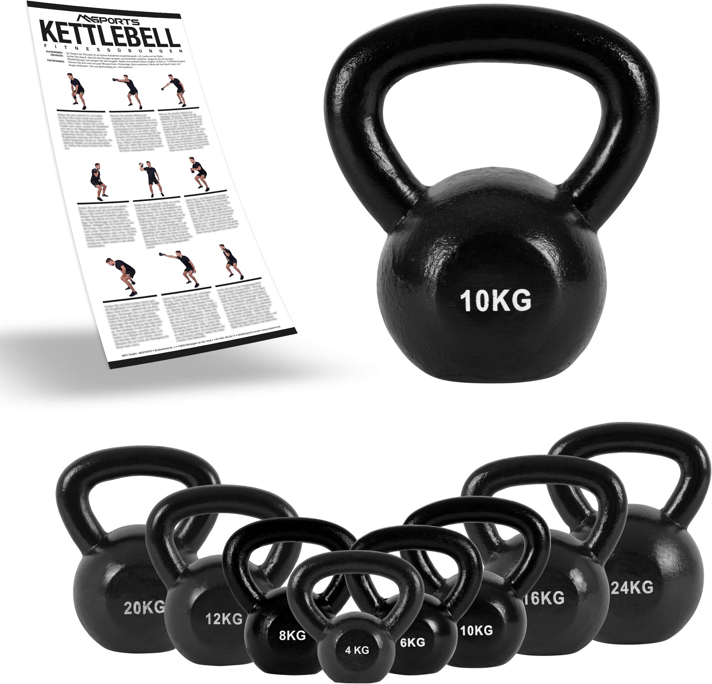 Msports 100% Cast Iron Kettlebell | 2 - 30 kg Kettlebell