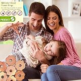 Zidina Moth Repellent Cedar Wood Rings 30 Pack with Organic Cedar Oil view 4