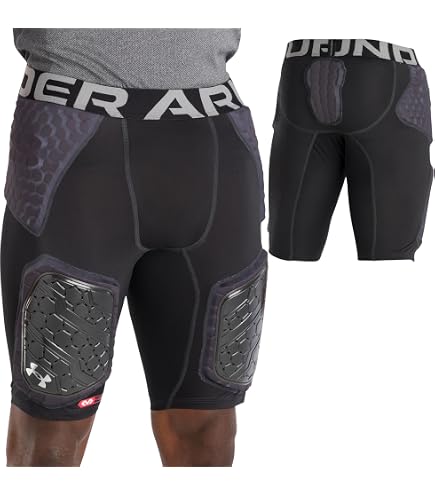 Amazon.com : Under Armour 5-Pad Girdle Game Day Tights / Shorts