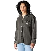 Carhartt Womens Oversized-fit Heavyweight Waffle Knit Shirt