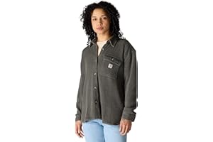 Carhartt Women's Oversized-fit Heavyweight Waffle Knit Shirt