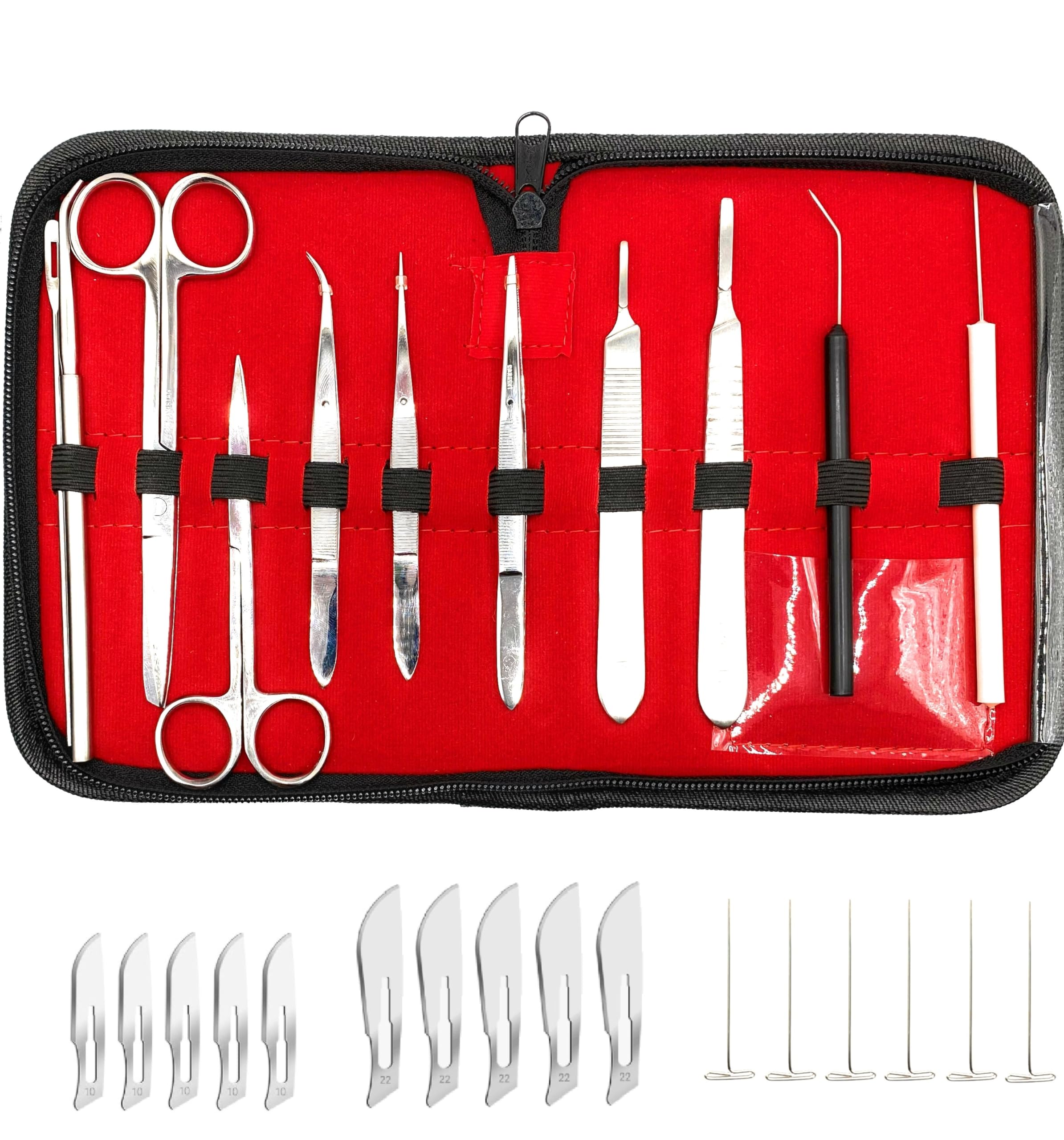28 Piece Complete Dissection Kit with Dissecting