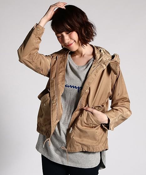 Amazon Co Jp Back Number バックナンバー フード付きブルゾン ウィメンズ 服 ファッション小物