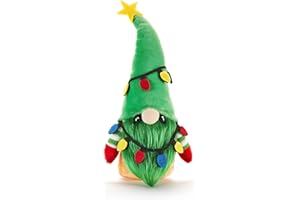 Giftcraft 474530 Christmas Tree Gnome, 10 inch, Polyester, Fraser