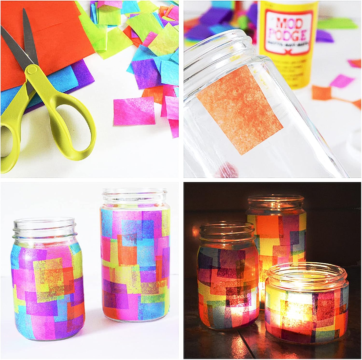 Superise 360 Sheets 36 Multicolor Tissue Paper Bulk Gift Wrapping Tissue Paper Decorative Art Rainbow Tissue Paper 12" x 8.4" for Art Craft Floral Birthday Party Festival Tissue Paper Pom Pom