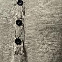 Men's V Neck Henley T-Shirts Classic Comfort Soft