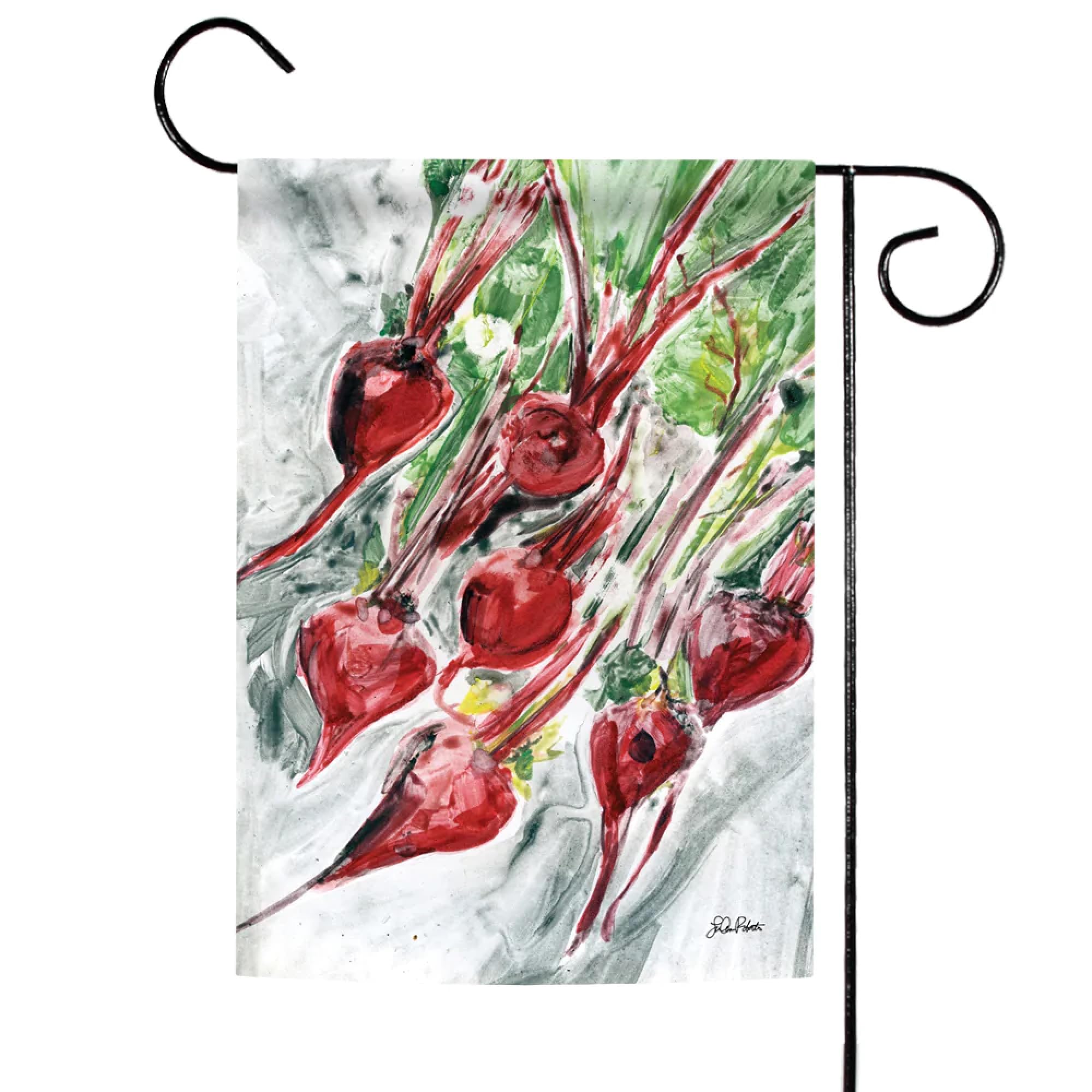 Toland Home Garden Watercolor Beets 12.5 x 18-Inch Decorative USA-Produced Garden Flag