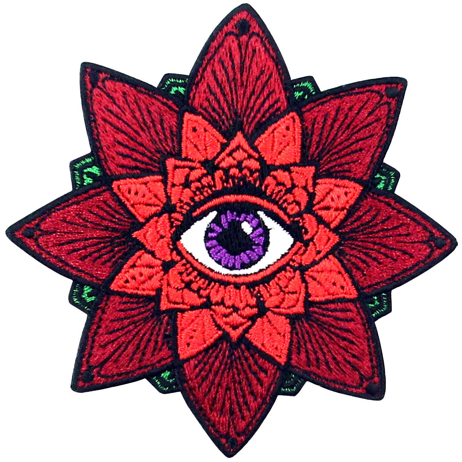 The Aztec Eye Patch Embroidered Applique Badge Iron On Sew On Emblem