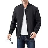 MRTOGENT Men's Lightweight Bomber Jacket | Relaxed Fit Windbreaker for Spring & Fall, Casual Wear, Workouts, Dad/Family Gifts