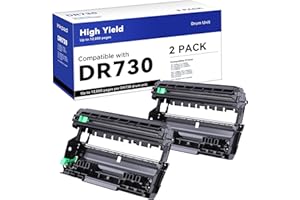 iNKPAD DR730 Drum Unit Compatible Replacement for DR-730 Drum Units to use with MFC-L2710DW MFC-L2750DW HL-L2390DW HL-L2395DW HL-L2350DW DCP-L2550DW HL-L2370DW Printers (2 Drum, NOT Toner)