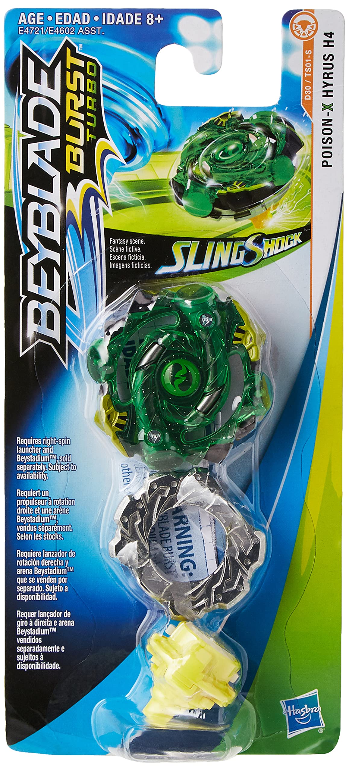 Beyblade Burst Turbo Slingshock Single Top - Poison X Hyrus H4