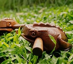BSIRI 5" Wooden Frog Rasp - Musical instruments of