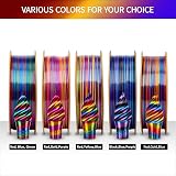 ERYONE Ultra Silk PLA Filament 1.75mm 1kg Rainbow Twist Red Yellow Blue view 4
