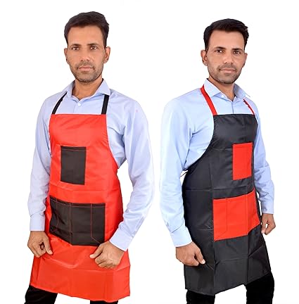 Switchon Waterproof Barber Multi Purpose Nylon Apron Set of 2 Apron