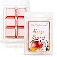 The Candle Daddy - Mango Coconut - Tropical Mango & Coconut Scented Melt- Maximum Scent Wax Cubes/Melts- 1 Pack -2 Ounces- 6 Cubes