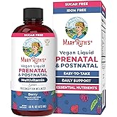 MARYRUTH'S Postnatal & Prenatal Vitamins for Women | Sugar Free | Womens Multivitamin for Pre-Conception, Pregnancy & Nursing | Ginger | Selenium | Folate | Vegan | Non-GMO | Gluten Free | 16 oz