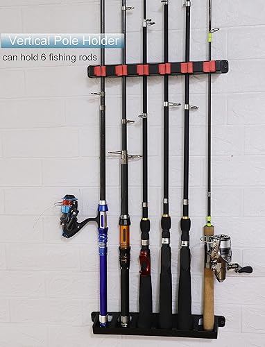 Homemade Fishing Vertical Rod Rack Ducurt Vertical Fishing Rod Rack Holders  Wall-mounted Fish Pole