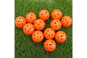 BRAMASOLE Golf Practice Balls for Backyard Indoor Use Mix Color Plastic Balls Value 12/30/50 Pack, Lightweight Mini Ball Swing Training Ideal for Men Women Golfer