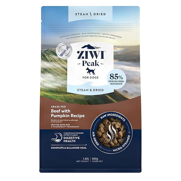 ZIWI PEAK STEAM & DRIED DOG FOOD –...
