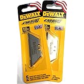 DeWalt Carbide Edge Utility Knife Blade - Last 10x Longer (10-Pack)