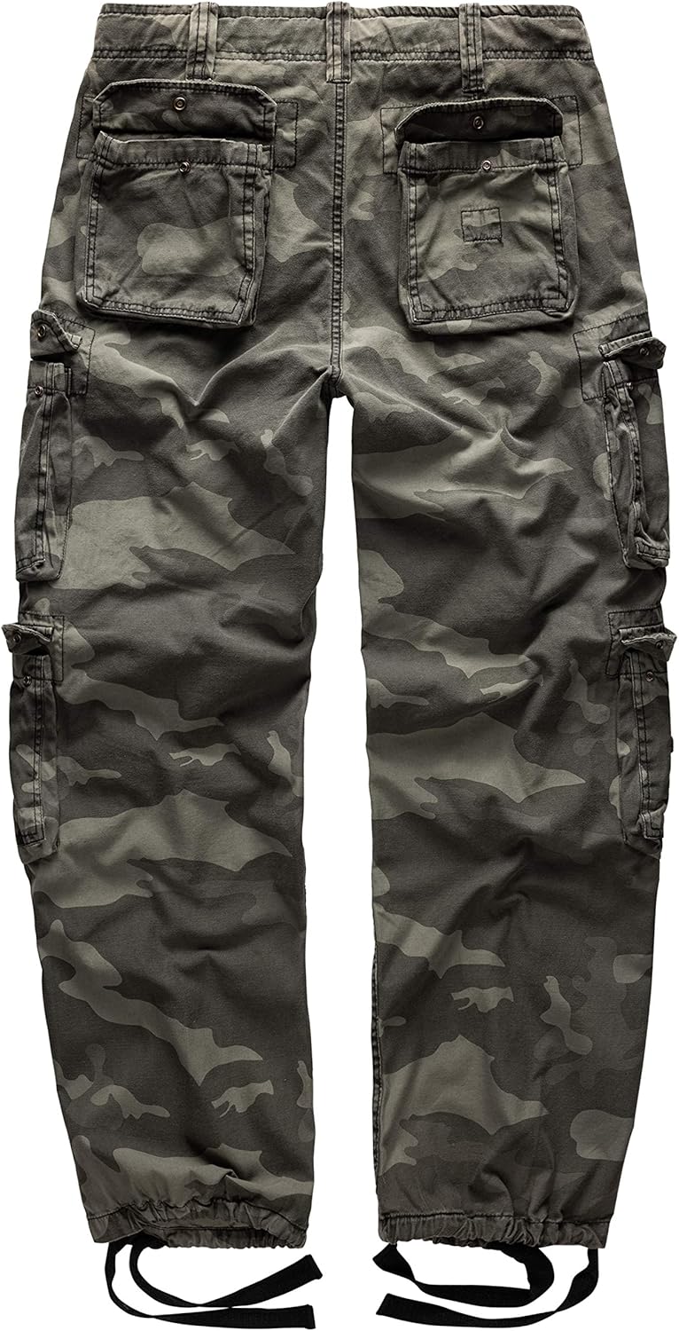 Surplus Cargo Trousers Mens Airborne Vintage, blackcamo, XXL - Image 3