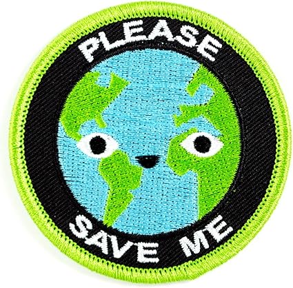 Amazon Com These Are Things Please Save Me Earth Embroidered Iron