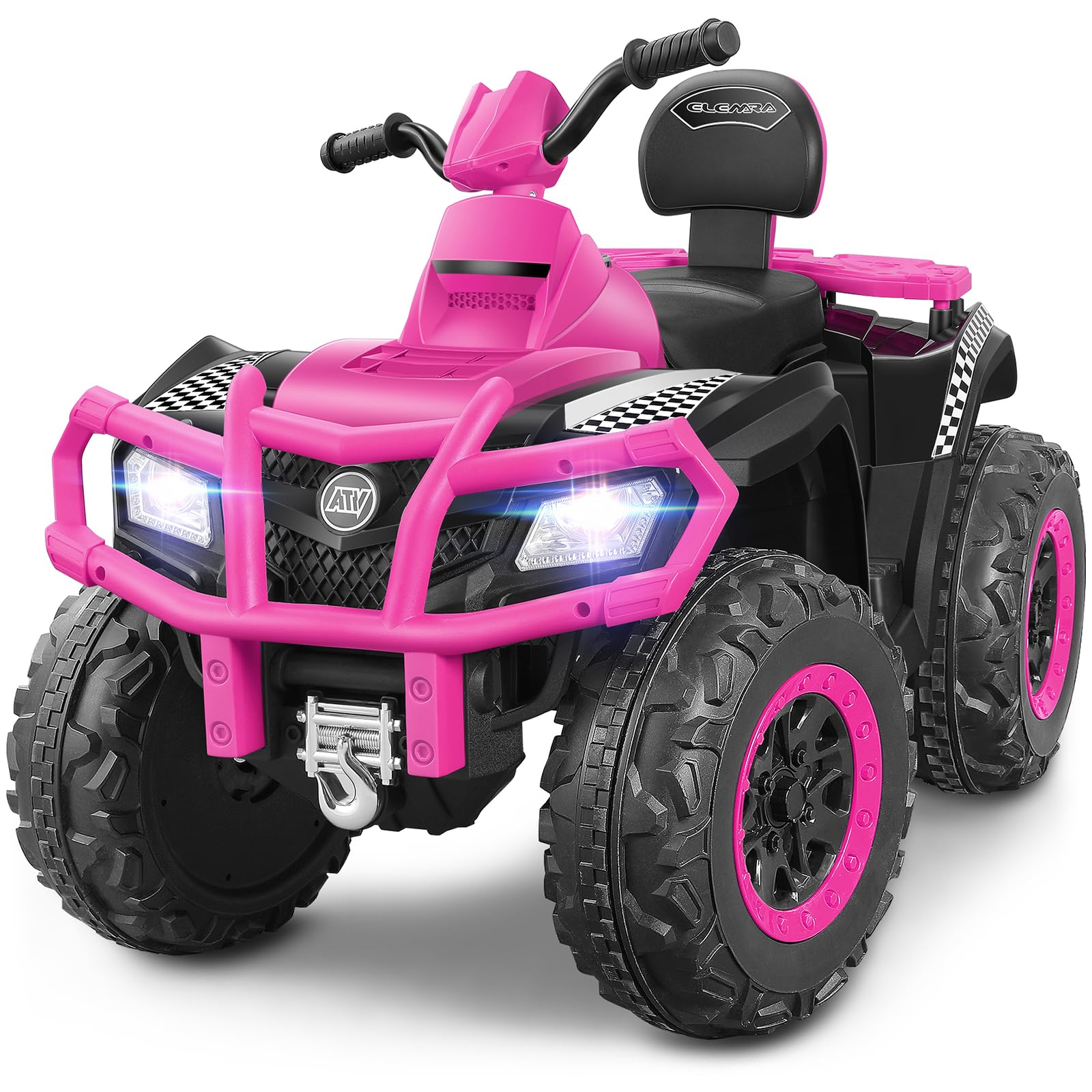Photo 1 of ***HEAVILY USED AND DIRTY - DOESN'T RUN - INCOMPLETE - SEE PICTURES***
ELEMARA 2 Seater Ride on ATV for Big Kids, 4 Wheeler Quad Ride on Toy with 10AH Battery,2 * 80 W Motor, 4mph Max Speed, Battery Powered Ride on Car for Boys&Girls, Bluetooth, LED Light