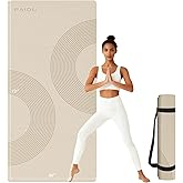 PAIDU Large Yoga Mat, 72" x 36" x 2/5"(10MM) Thick Non-Slip Exercise Mat, SGS-Certified POE Material, Ideal for Home Gym, Yoga, Pilates, Fitness Workouts & Floor Mat