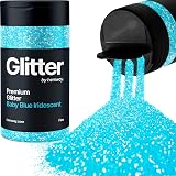 Hemway Baby Blue Iridescent Glitter Shaker 130g Fine Resin Craft Glitter