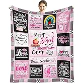 puekrtoa School Secretary Gift for Women, School Secretary Appreciation Gift, Administrative Professional Day Gifts for Schools Secretaries, Schools Secretaries Day Gifts Blanket 60"X50"