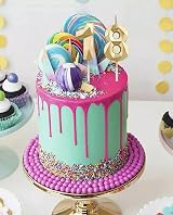 DTXLX 18th Birthday Candles Gold Number 18 Cake Topper Set 2 view 4