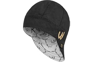 Welder Nation 8 Panel Soft, 10 oz Light Weight Cotton Welding Cap, Durable for Safety and Protection While Welding. Stick ARC